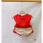 Đồ bộ bé trai và đồ bộ bé gái QATE551 - Bộ quần áo em bé ba lỗ vải cotton đũi TB228