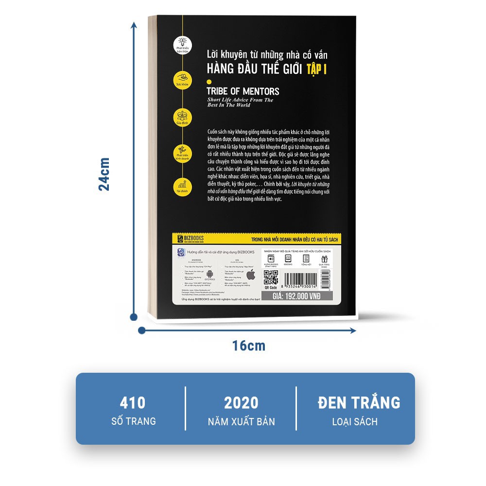 Sách - Lời khuyên từ những nhà cố vấn hàng đầu thế giới - Tribe of mentor (Tập 1) - BizBooks