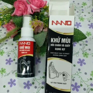 Chai xịt khử mùi giày Nano