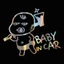 Hình dán cảnh báo Baby In Car phản quang nhiều màu trang trí xe hơi