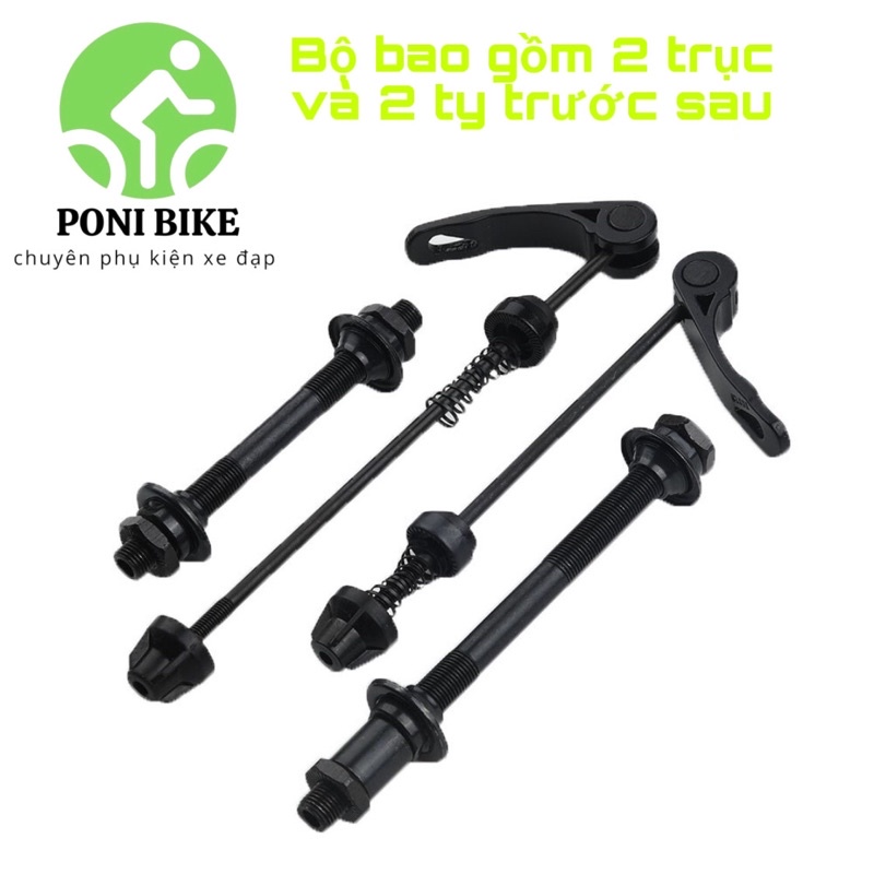 Bộ Trục/cốt rỗng và Ty kẹp cốt bẻ mở nhanh xiêng đùm xe đạp. Có bán ...