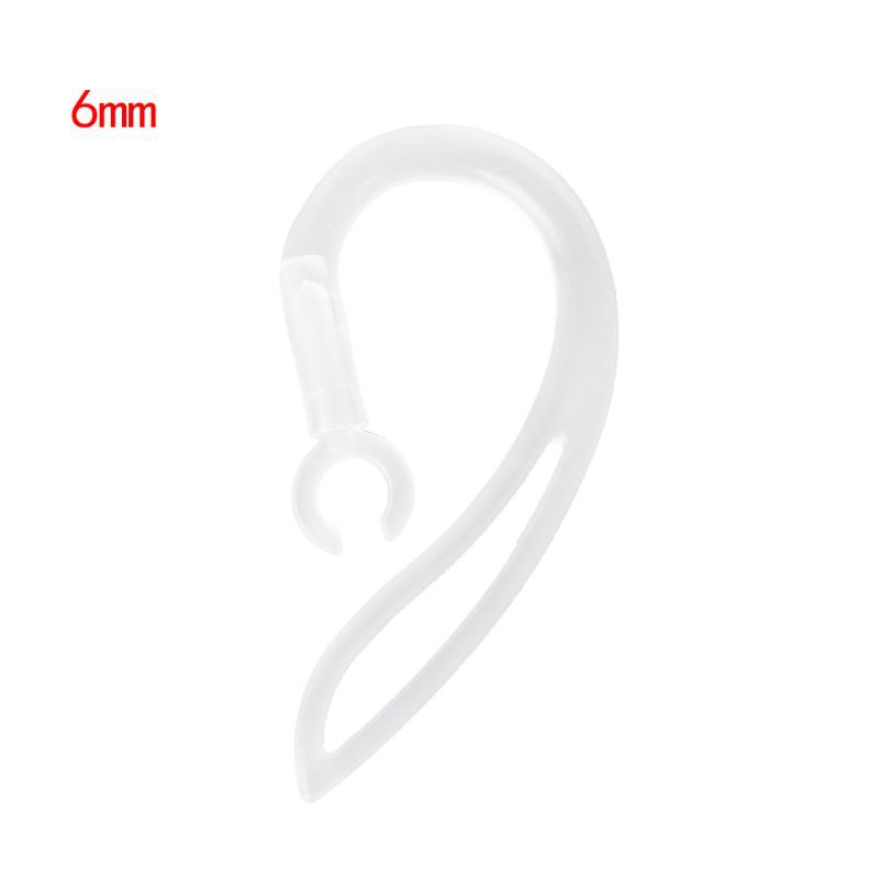 6mm Bluetooth-compatible Earphones  Soft Silicone Ear Hook  Clip
