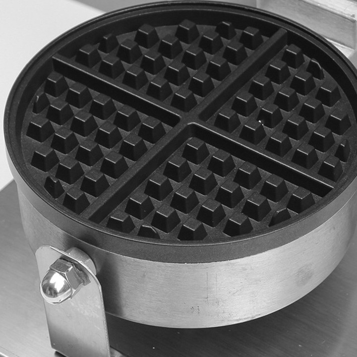 Máy làm bánh tổ ong công nghiệp 1200W gia nhiệt kép, chống dính teflon siêu bền