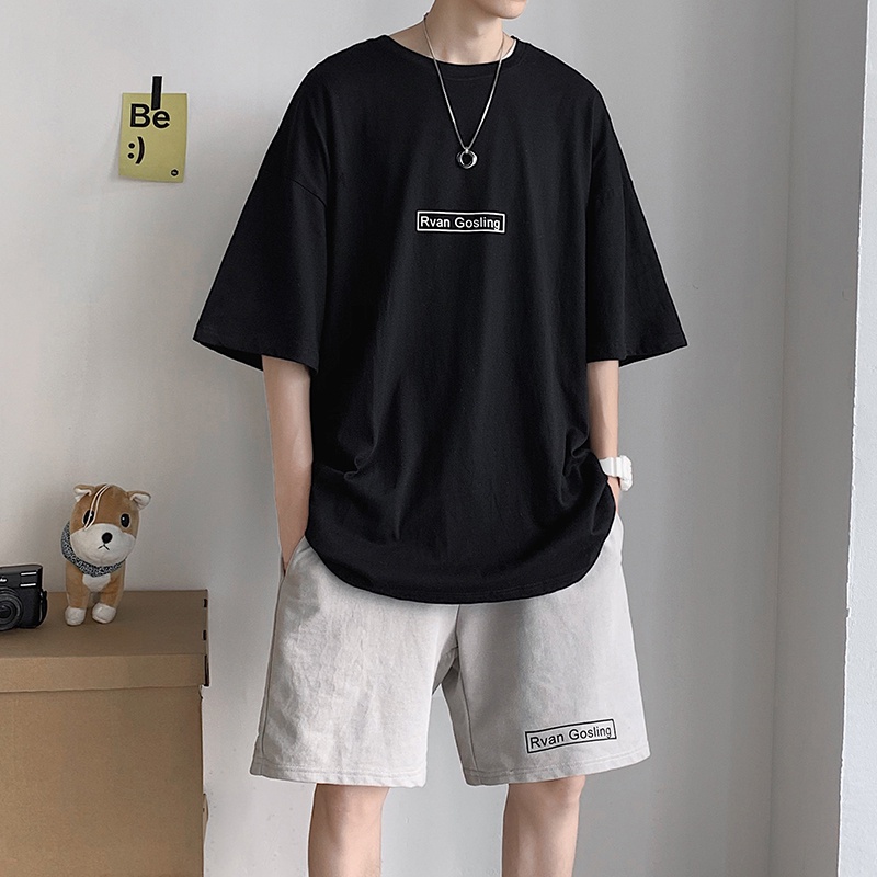 Set Đồ Bộ Nam HappyFamily Form Rộng Tay Lỡ Họa Tiết Rvan Gosling Trẻ Trung Chất vải cotton 100 cao cấp