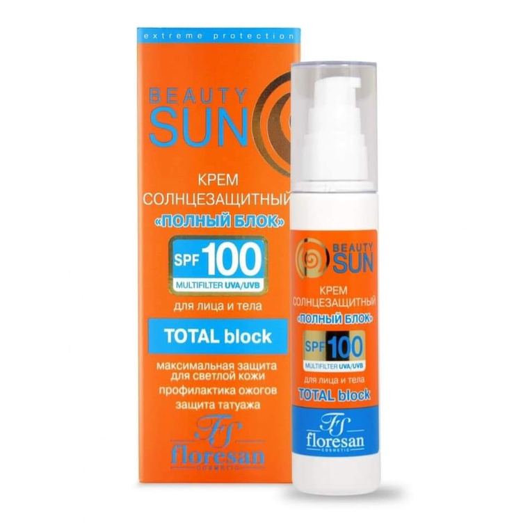 Kem chống nắng Floresan Beauty Sun Total Block SPF 100 chống nắng phổ ...