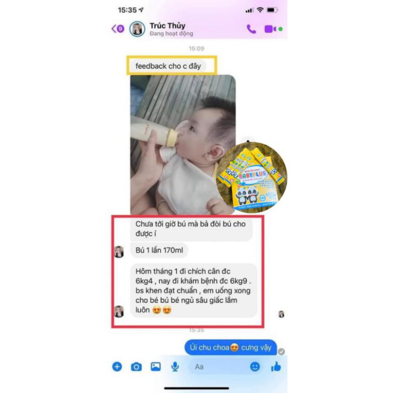 COMBO 3 HỘP SIRO ĂN NGON BABYPLUS Giúp Bé Hết Biếng Ăn, Hết Táo Bón, Tăng Cân, Tăng Sức Đề Kháng