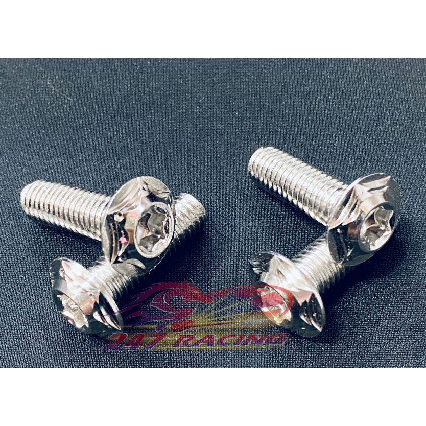 4 ốc đĩa Inox SALAYA 8li20 gắn Xe máy Sirius,Exciter,Wave,Dream...siêu rẻ đẹp