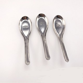 [COMBO 10]Thìa phở hoa sen inox không gỉ sáng bóng bền đẹp, Thìa ăn phở, muỗng ăn cơm, inox không gỉ ,cán dày sáng bóng,