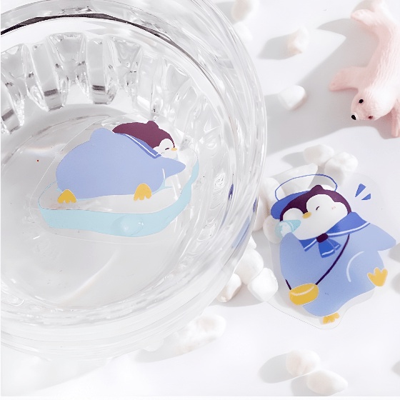 Sticker cute dán mũ bảo hiểm dán sổ set 40 nhãn dán chống nước hình động vật dễ thương HD130 - K50.