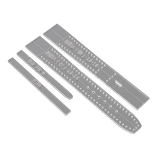 Fine 4 Bộ Dây Đeo Đồng Hồ Acrylic Trong Suốt Stencil Mẫu Khuôn DIY Da