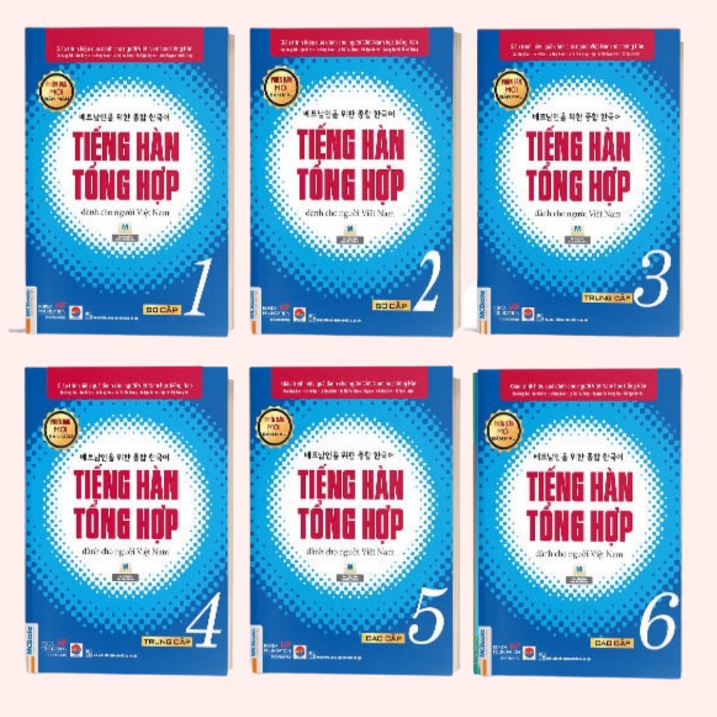 Sách Combo Tiếng Hàn Tổng Hợp Dành Cho Người Việt Nam Trình Độ Sơ Cấp Giáo Trình kèm Sách Bài Tập
