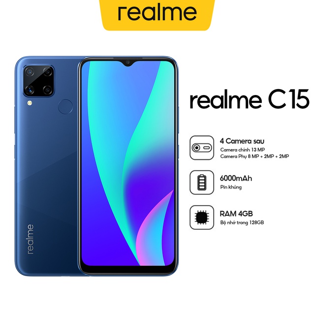 Điện Thoại Realme C15 (4GB/64GB) - Hàng Chính Hãng | Shopee Việt Nam