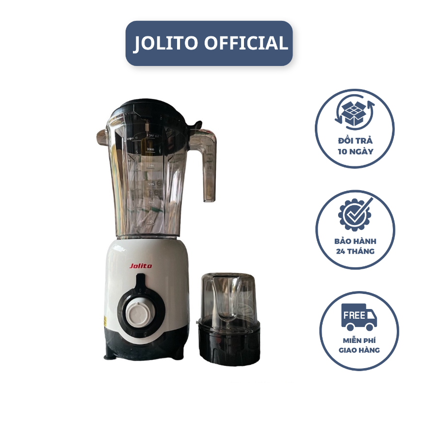 Máy xay sinh tố Jolito JMX1.4Sky MX08 (2 cối) cao cấp công suất 350w đa năng tiện dụng, an toàn - Hàng chính hãng