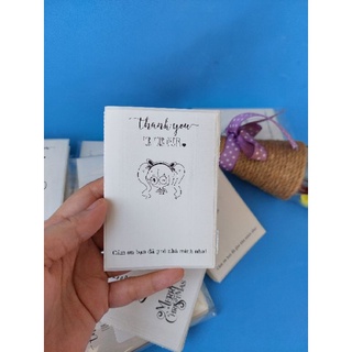 100 Tem Dán Thank You Dán Niêm Phong Dán Góc Gói Hàng Kích thước 100x70mm