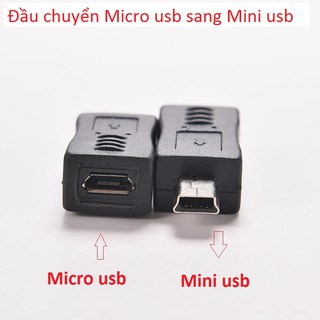 Đầu Chuyển Đổi Micro USB Sang Mini USB - micro usb sang mini usb Góc thẳng trái phải