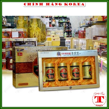 Cao hồng sâm Kanghwa hàn quốc, hộp 4 lọ x 250g - Cao sâm hàn quốc Korean 6 Years Red Ginseng Extract, tranglinh