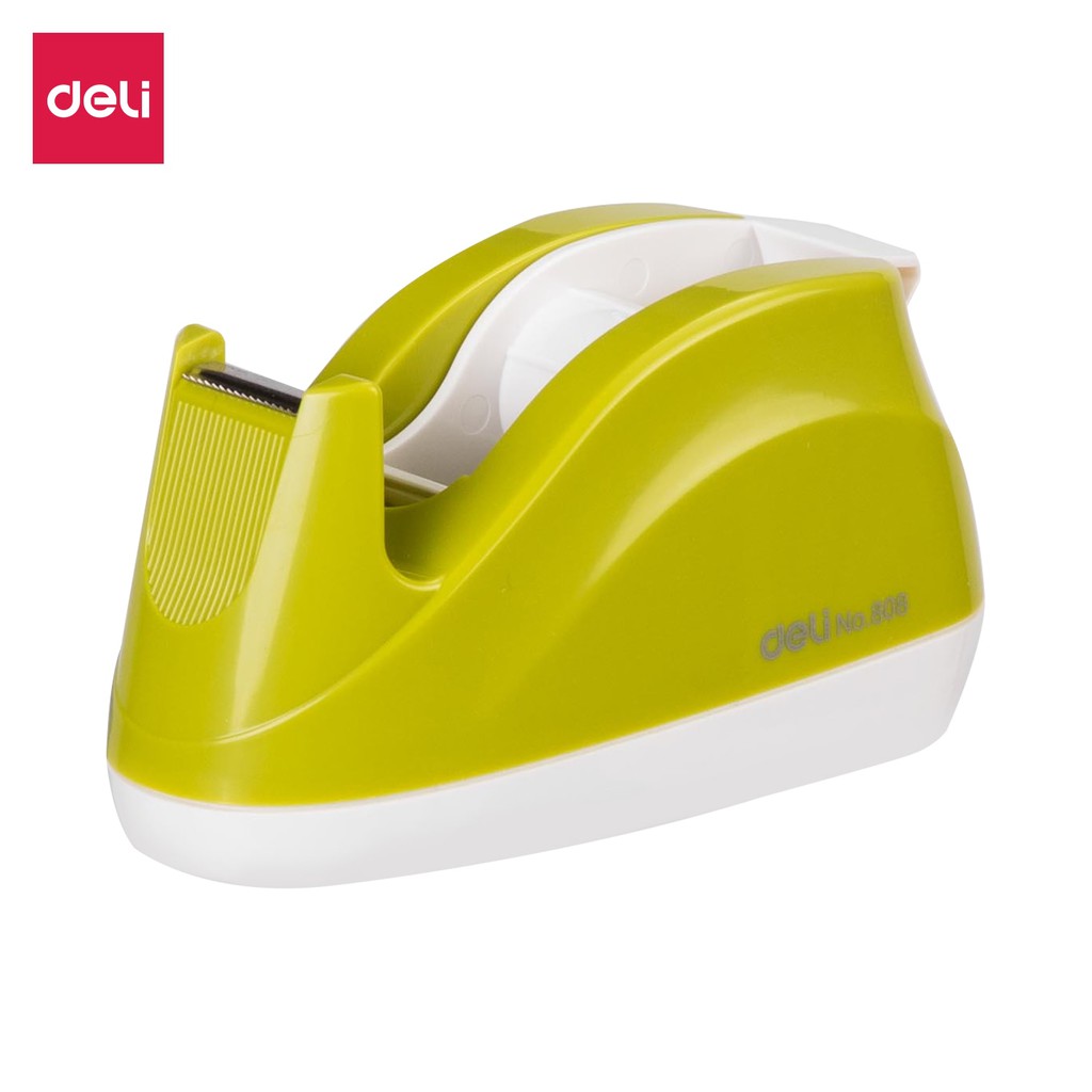 Cắt Băng Dính Cỡ Nhỏ Deli Dụng Cụ Cắt Băng Keo Cao Cấp Nhiều Màu Lưỡi Dao Sắc Bén Đế Chống Trơn
