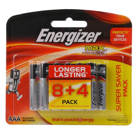 ENERGIZER - MAX AA BP8 4 4 FREE-Multicolore