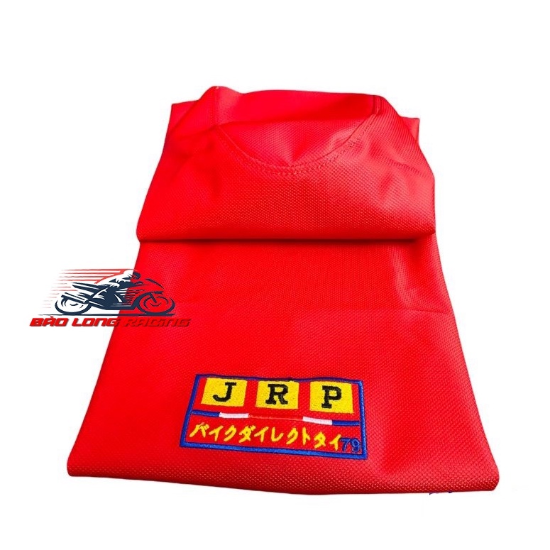 Da yên THÁI Đỏ chữ JRP nhật gắn nhiều loại xe máy Hàng chất vân 3D rất đẹp