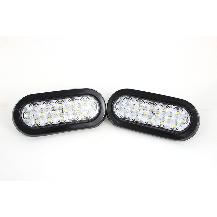 Combo 2 Đèn Led Hình Oval Xe Tải VIAIR VI019 12V Màu Trắng