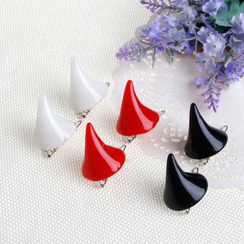 Kẹp Tóc Halloween Thiết Kế Sang Trọng Với Motif Sừng Quỷ Devil