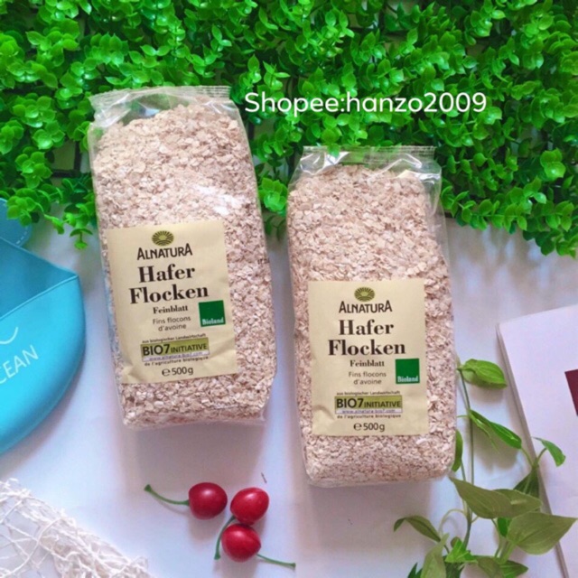 Yến mạch cho bé ăn dặm cán vỡ Hafer Flocken Đức 500gr