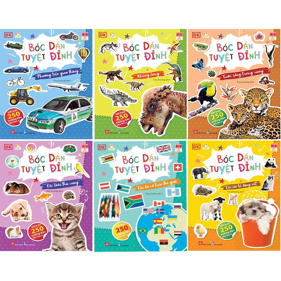 Ảnh Sách - Bóc dán tuyệt đỉnh - bộ 6 cuốn - mã lẻ lựa chọn 1