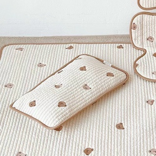 Gối nằm 3D thoáng khí thêu hình cho bé hàng xuất Hàn cao cấp