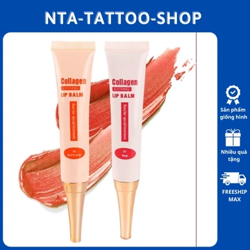 Dưỡng Kích Màu Môi Collagen Lip Balm, Son Dưỡng Sau Xăm Thẩm Mỹ Giúp Lên Màu Nhanh NTA-TATTOO-SHOP