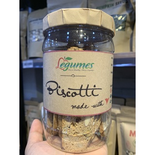 Bánh Biscotti Nguyên Cám Không Đường Légumes 200g - Eat Clean, Giàu Hạt Dinh Dưỡng, Không Bơ Sữa