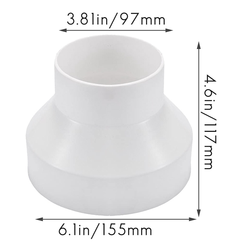 Đầu Nối Ống Thông Gió Giảm Tốc Cho Hệ Thống Thông Gió Inline (150-100mm)