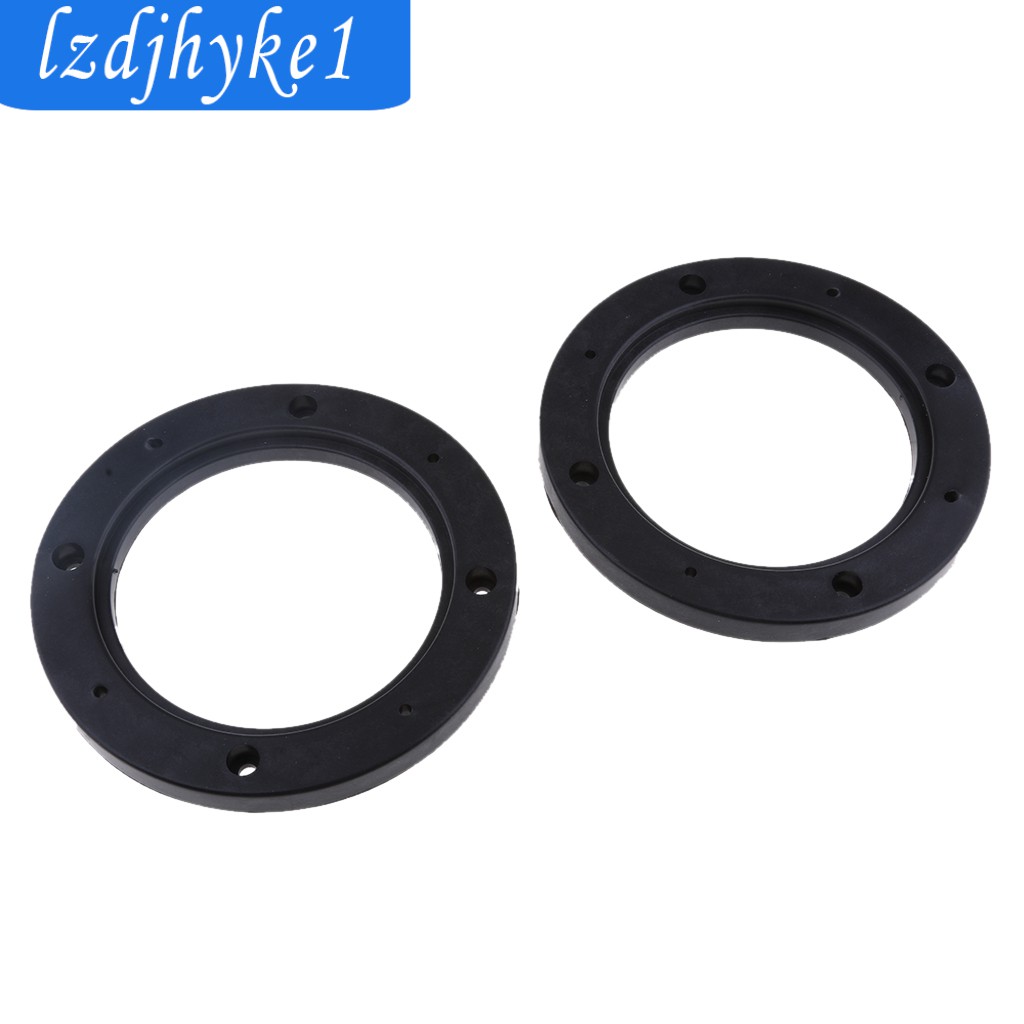 [Lzdjhyke1] 2 Chiếc Đen 4 Inch Âm Thanh Nổi Xe Ô Tô Loa Gắn Miếng Đệm Nhẫn Adapter
