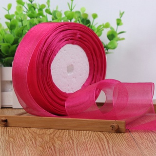 Ruy băng voan 4cm [1 cuộn 45 mét] Giá rẻ nhiều màu làm hoa, làm nơ, phụ kiện tóc handmade Pinky Shop mã RBV