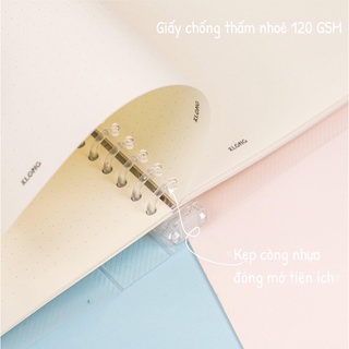 [có lẻ bìa, lẻ ruột] Sổ còng Binder File 8 / 26 chấu B5 KLONG; MS: 543, 544, 545, 546, 547, 548, 549 550 551 - CARO/ DOT