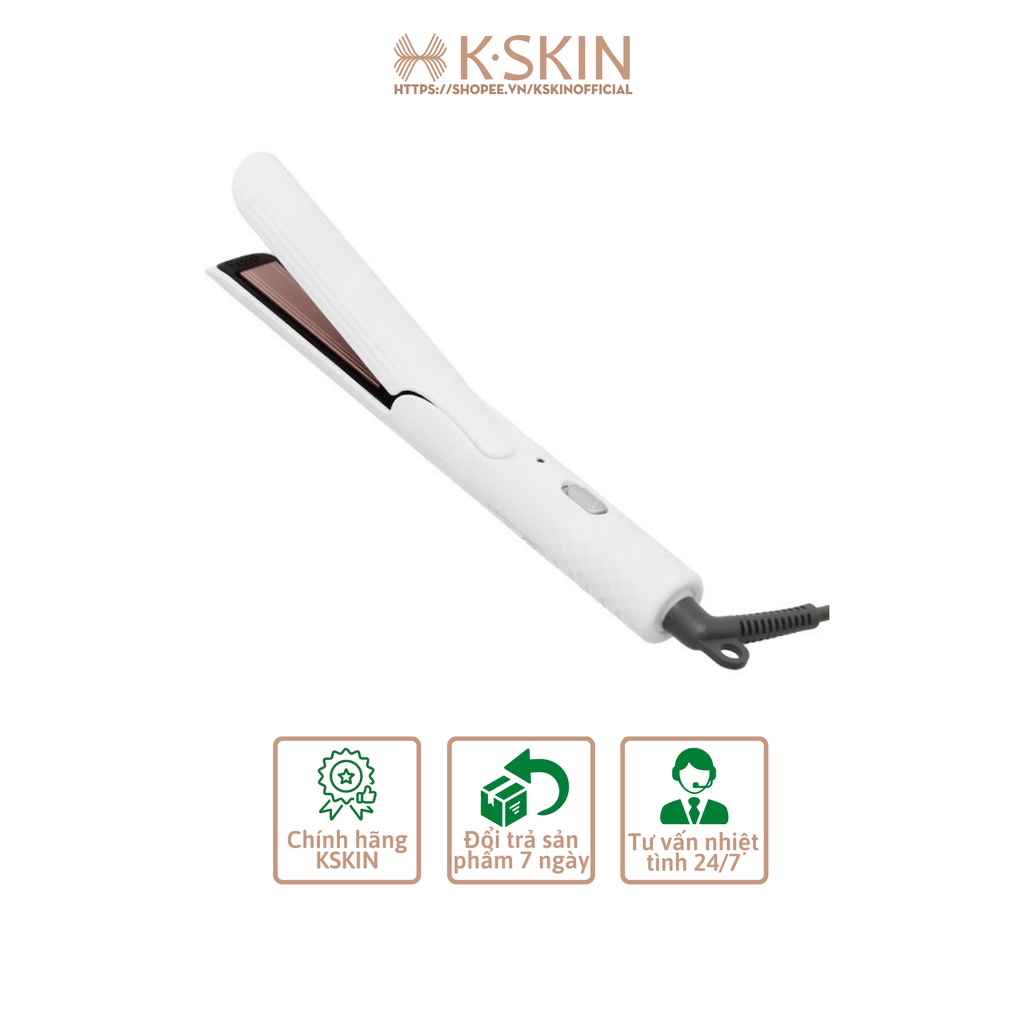 Máy ép tóc, uốn duỗi tóc đa năng KSKIN KD3886A. Uốn duỗi tóc 2 trong 1, chống bỏng, tạo kiểu nhanh. Dây điện xoay 360