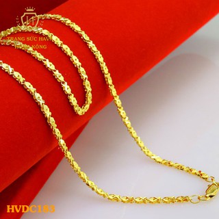 Dây Chuyền, Vòng Cổ Nữ Xi Mạ Vàng Non Cao Cấp - Trang Sức Hava Hong Kong - HVDC183
