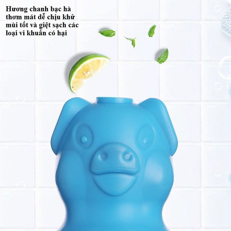 Lọ Thả Bồn Cầu Tẩy Sạch - Diệt Khuẩn - Khử Mùi Toilet Hình Con Heo / Lợn Thả Bồn Cầu - 3457