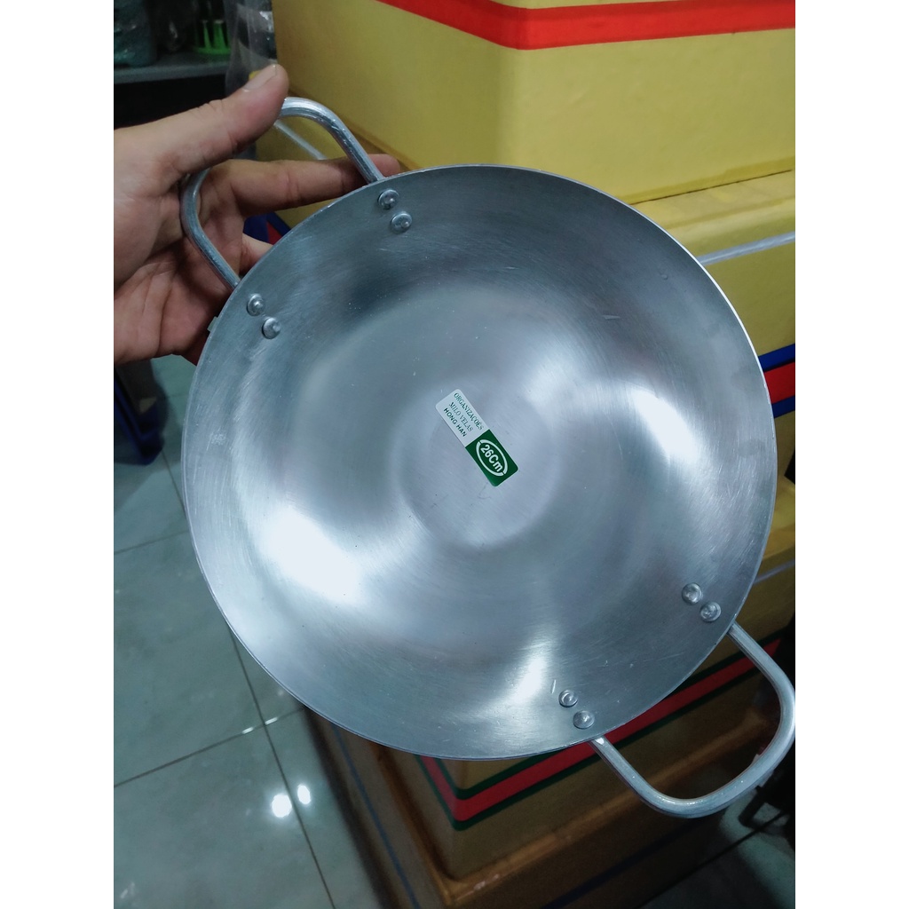 Chảo nhôm 2 quai đủ size cao cấp/Chiên chảo 2 quai bằng nhôm cho gia đình nhỏ thêm tiện lợi