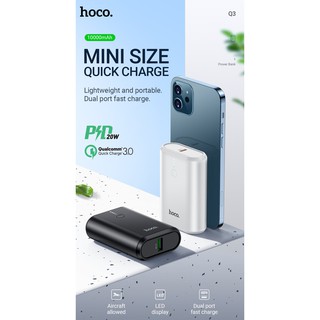 Sạc dự phòng Hoco Q3 Mayflower 10000mAh lõi Li-polymer, hỗ trợ QC3.0 và PD20W Type-C