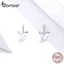 Bamoer Bông Tai bạc 925 Hình Bươm Bướm Đơn Giản Chống Dị Ứng Thời Trang Cho Nữ sce775