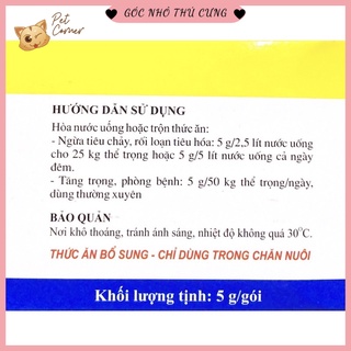 Men tiêu hóa sống cho chó mèo Pharbiozym gói 5gr