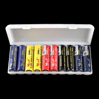 Bộ 10 hộp nhựa đựng pin 18650 tiện dụng