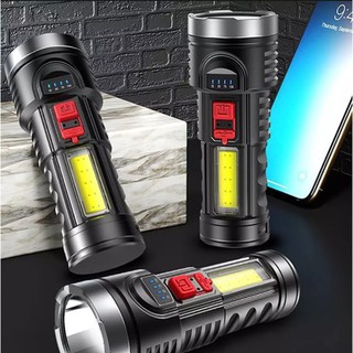 Đèn Pin Siêu Sáng Led breo 998000LM Cầm Tay Loại Lớn Có Đèn 1 Bên ( TẶNG DÂY SẠC ) hàng cao câp