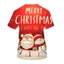 GN Áo Thun Nữ Tay Ngắn Cổ Tròn Thiết Kế Ông Già Noel Phù Hợp Giáng Sinh, Có sẵn plus size