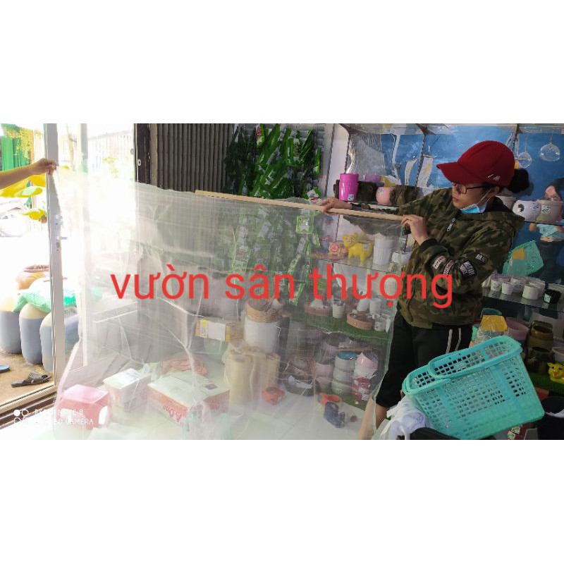 Lưới Mùng Bắt, Chắn Côn Trùng Hại Rau Vườn Khổ 1m8, Dài tùy Chọn, Lỗ Nhỏ, Chắc, Nhẹ, Có Thể Dùng Phơi Lúa, Bắt Muỗi