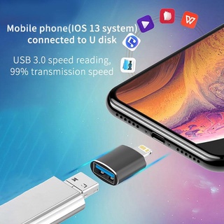 Đầu Chuyển Đổi OTG USB Cho Iphone 13 12 11 Pro XS Max XR X 8 Plus 7 6s