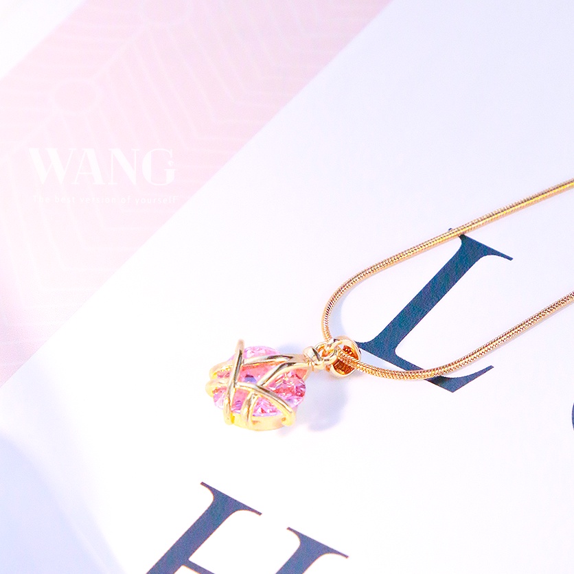 Vòng cổ Thép Titan Mạ Vàng 18k Mặt Hình Lâu Đài Búp Bê Barbie