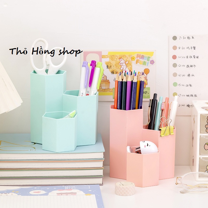 Lọ, cốc đựng bút 3 tầng