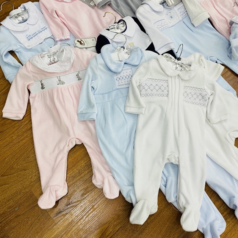 [MD56] 18/24/36M Body sleepsuit nỉ nhung ấm áp cho bé yêu nhiều hãng