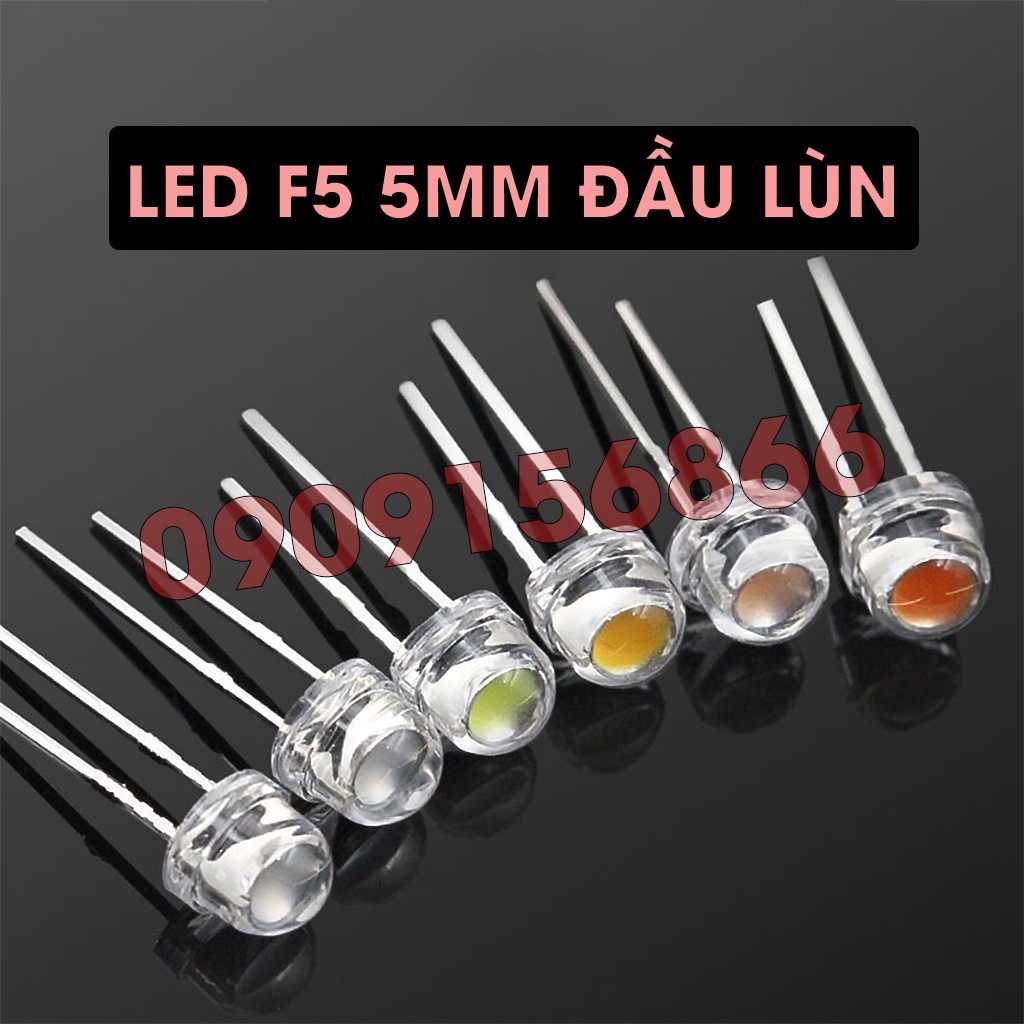 Bóng đèn led phi 5 f5 lùn (combo 10 led) | Shopee Việt Nam
